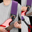 AMUMU AIRCELL-4IN-PUR-CV-STD 4" Ultra Wide Bass & Guitar Strap – Breathable 3D Air Cell Cushion with Purple Canvas Surface & Neoprene Padding, Heavy-Duty Comfort Strap for Electric Guitar & Bass