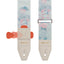 AMUMU Guitar Strap Watercolor Dreams Style, Top Grain Leather Ends, Quick-Fetch Pick Holder, Heavy-Duty Metal Buckle CO37P-BP-R