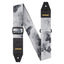 AMUMU Noir Butterfly Guitar Strap – Artistic Printed Polyester with Top-Grain Leather Ends, Quick-Fetch Pick Holder, Guitar-Friendly for Acoustic, Electric, Bass Guitars– Adjustable 36''-59'' CO38P-GW