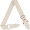 AMUMU Guitar Strap Creamy Lace Style, Top Grain Leather Ends, Pick Holder & Heavy-Duty Buckles CO39E-CW-R