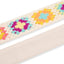 AMUMU Crochet Floral Cotton Guitar Strap β 2" Handmade Look | Top-Grain Leather Ends & Pick Holder | Adjustable 36"β59" CO44C-CW-R