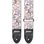 AMUMU Pink Floral Cotton Guitar Strap with Vegan Leather Ends | Cherry Blossom Japanese Print for Acoustic, Electric & Bass Guitars | Gift Set with Strap Blocks & Headstock Tie – 2" Wide -CV03P-PK-V