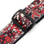 AMUMU PET10P-RD-R 2" Guitar Strap – Bark N’ Roll Red Printed Polyester with Top Grain Leather Ends, Strong Webbing for Acoustic, Electric & Bass Guitars