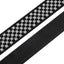 AMUMU Checkergrid Woven Guitar Strap β High-Performance Microfiber Leather Ends & Heavy-Duty Metal Hardware β 2" Wide Adjustable Strap for Acoustic, Electric, and Bass Guitars PP01J-BW-V