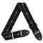 AMUMU SE-CF-WAV-BK-V 2.5” StretchEase™ Guitar Strap – WavePulse Black Jacquard Elastic Strap, High-Tension Core, Adjustable 96–160cm