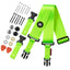 AMUMU® SNAPLOCK⢠Pro Neon Green Guitar Strap - Ultimate Security & Durability for Dynamic Performance SNPL-PRO-NY-NGN