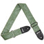 AMUMU Embossed Leaf Green Guitar Strap β Light Green Vegan Leather with Double-Layer Vegan Leather Ends VG01EB-LG-V