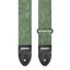 AMUMU Embossed Leaf Green Guitar Strap β Light Green Vegan Leather with Double-Layer Vegan Leather Ends VG01EB-LG-V