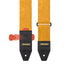 AMUMU Embossed Leaf Yellow Guitar Strap βYellow Vegan Leather with Double-Layer Top Grain Leather Ends VG01EB-YL-R