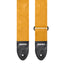 AMUMU Embossed Leaf Yellow Guitar Strap β Yellow Vegan Leather with Double-Layer Vegan Leather Ends VG01EB-YL-V