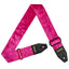 AMUMU Velvet Deluxe Guitar Strap β Hot Pink Crystal Velvet with Top Grain Leather Ends, 2" Wide, Adjustable for Acoustic, Electric & Bass Guitars VL-LUX-HPK-R