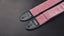 AMUMU Premium Crystal Velvet Guitar Strap - Pink Strap for Electric & Acoustic Guitar VL01-PK