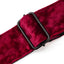 AMUMU Premium Crystal Velvet Guitar Strap - Red Strap for Electric & Acoustic Guitar VL01-RD