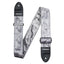 AMUMU Premium Crystal Velvet Guitar Strap - Silver Strap for Electric & Acoustic Guitar VL01-SV