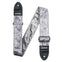 AMUMU Premium Crystal Velvet Guitar Strap - Silver Strap for Electric & Acoustic Guitar VL01-SV