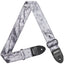 AMUMU Premium Crystal Velvet Guitar Strap - Silver Strap for Electric & Acoustic Guitar VL01-SV