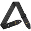 AMUMU Premium Black Guitar Strap with Full Grain Leather, Quick-Fetch Pick Holder & Heavy-Duty Buckles