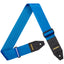 AMUMU Premium Miami Blue Guitar Strap with Full Grain Leather, Quick-Fetch Pick Holder & Heavy-Duty Buckles