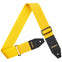 AMUMU Premium Graffiti Yellow Guitar Strap with Full Grain Leather, Quick-Fetch Pick Holder & Heavy-Duty Buckles