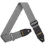 AMUMU Premium Gun-smoke Gray Guitar Strap with Full Grain Leather, Quick-Fetch Pick Holder & Heavy-Duty Buckles