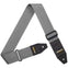 AMUMU Premium Gun-smoke Gray Guitar Strap with Full Grain Leather, Quick-Fetch Pick Holder & Heavy-Duty Buckles