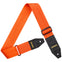 AMUMU Premium Orange Guitar Strap with Full Grain Leather, Quick-Fetch Pick Holder & Heavy-Duty Buckles