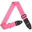 AMUMU Premium Pink Guitar Strap with Full Grain Leather, Quick-Fetch Pick Holder & Heavy-Duty Buckles