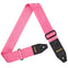 AMUMU Premium Pink Guitar Strap with Full Grain Leather, Quick-Fetch Pick Holder & Heavy-Duty Buckles