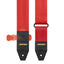 AMUMU Premium Red Guitar Strap with Full Grain Leather, Quick-Fetch Pick Holder & Heavy-Duty Buckles