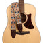 AMUMU SPH-OBG-TGBN 2" Beige Brown Spades Heart Guitar Strap – Retro Embroidery, Soft Cotton Comfort, Durable Leather Ends, Antique Bronze Metal Buckles, and Pick Pocket