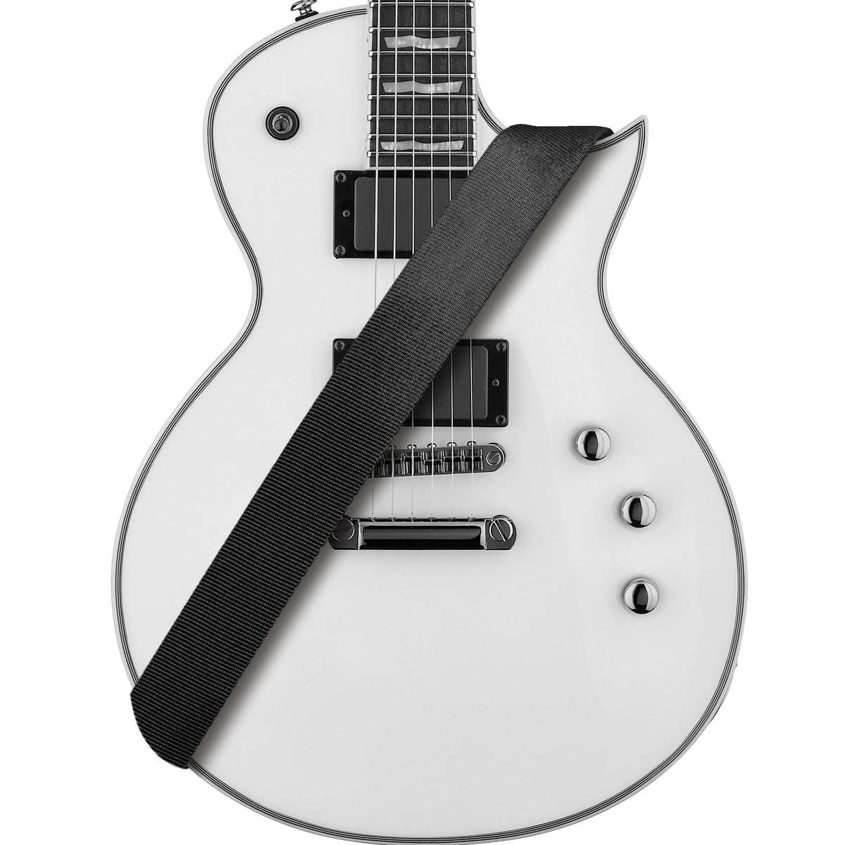Amumu PA01W-BK Seatbelt Guitar Strap with Clip Black Nylon