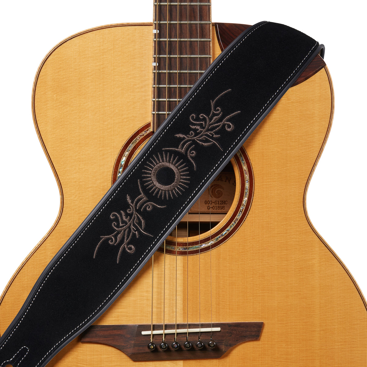 Multi Vivid Geometric Embroidered Guitar Strap