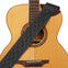 AMUMU Diamond Guitar Strap Black Premium Leather -LE02-BK