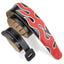 Amumu Leather Flame Guitar Strap -LE06-BR