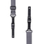 AMUMU Seatbelt Guitar Strap with Clip Dark Gray Nylon -PA01W-DG