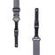 AMUMU Seatbelt Guitar Strap with Clip Dark Gray Nylon -PA01W-DG
