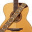 AMUMU Vintage Embroidery Guitar Strap Orange Cotton -CO09J-YL