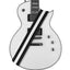 AMUMU Guitar Strap Black White Stripes -CO17W-BW
