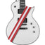 AMUMU Guitar Strap Red White Stripes -CO17W-RW