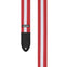 AMUMU Guitar Strap Red White Stripes -CO17W-RW
