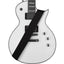 Amumu Thick Cotton With Suede Leather Ends Guitar Strap -CO26W-BK