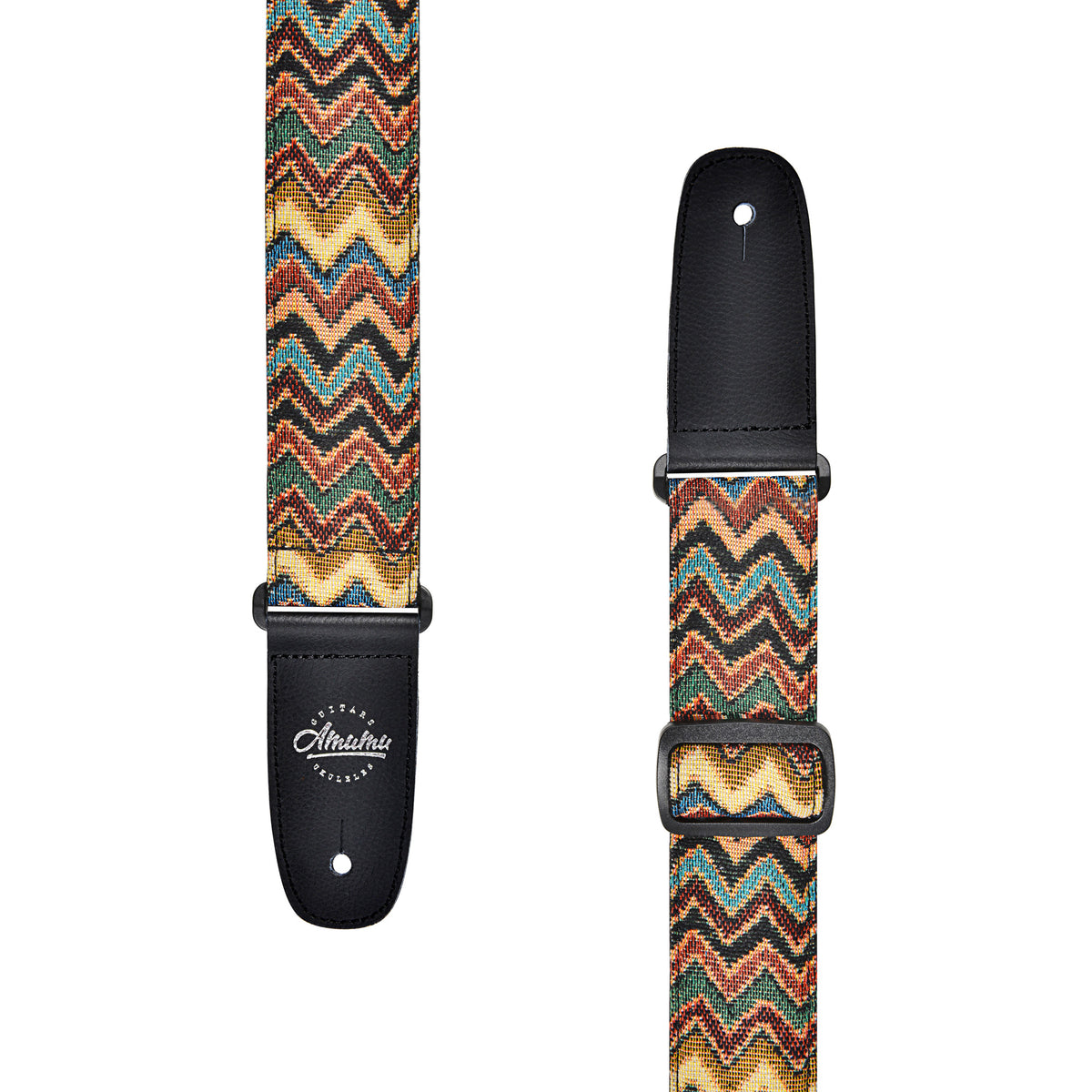 Amumu CO08J Chevron Jacquard Woven Guitar Strap Cotton – AMUMU