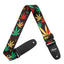 AMUMU Hemp Leaf Guitar Strap Jamaica Polyester Cotton -PC04P-RG