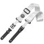 AMUMU Seatbelt Guitar Strap with Clip White Nylon -PA01W-WT