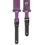 AMUMU Seatbelt Guitar Strap with Clip Purple Nylon -PA01W-PR