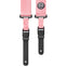 AMUMU Seatbelt Guitar Strap with Clip Pink Nylon -PA01W-PK