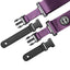 AMUMU Seatbelt Guitar Strap with Clip Purple Nylon -PA01W-PR
