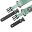 AMUMU Seatbelt Guitar Strap with Clip Light Green Nylon -PA01W-LG