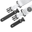 AMUMU Seatbelt Guitar Strap with Clip White Nylon -PA01W-WT