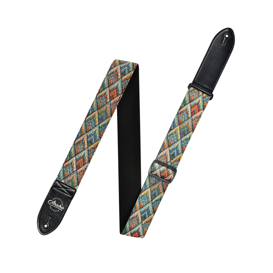 AMUMU Color Rhombus Guitar Strap -CO14J